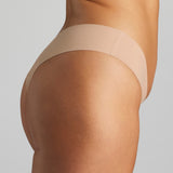 Organic Cotton No-Show Thong - Siella - Color: Beach Beige Beige plage