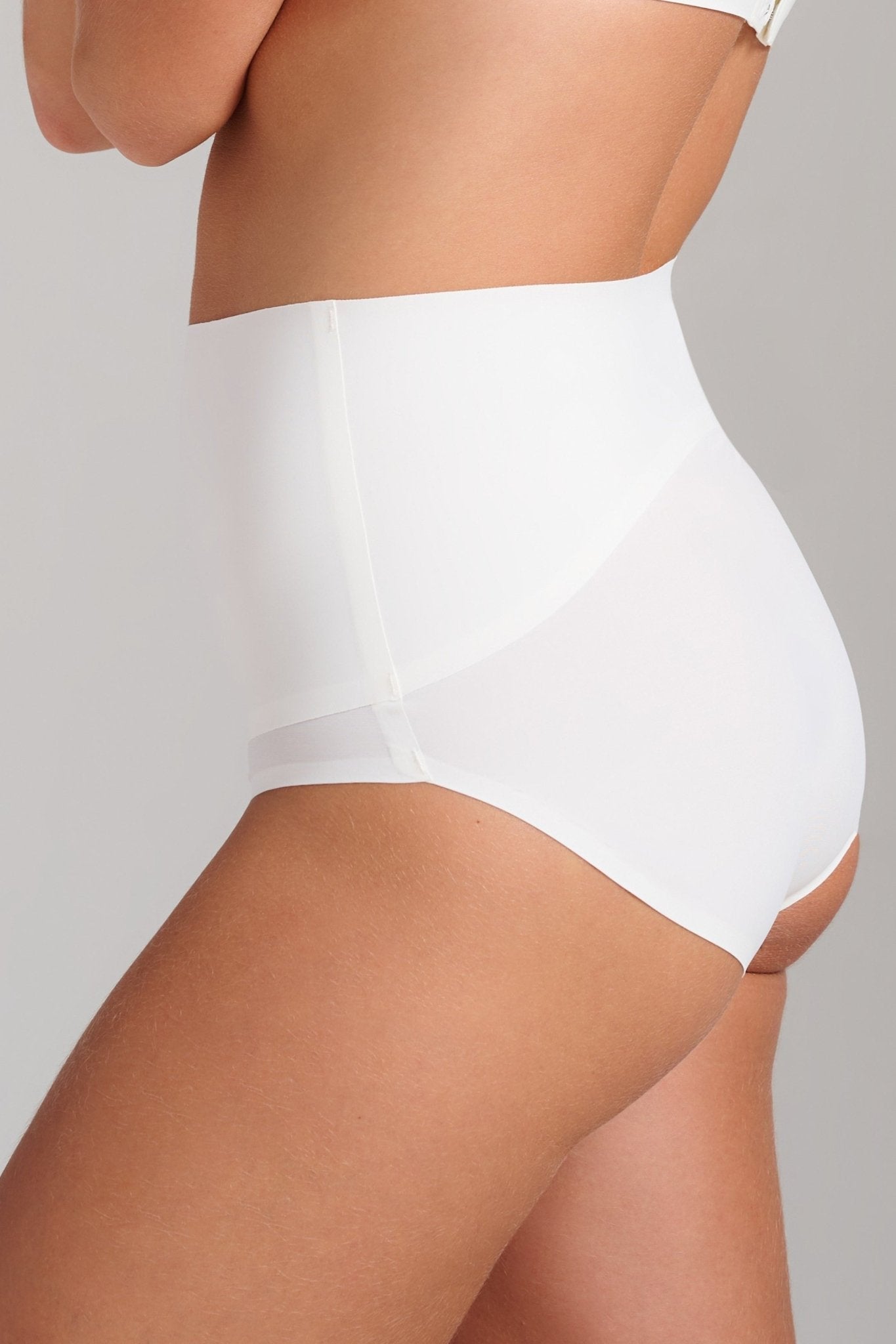 Invisible High Waist Shaping Brief - SIELLA - Color: White Blanc