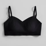 Invisible V-Neck Bra - Siella - Color: Black Noir