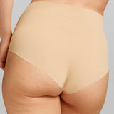 Microfiber High Waist Brief - Siella - Color: Cuban Sand Sable cubain