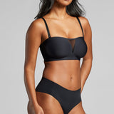 Microfiber Multiway Bra - Siella - Color: Black Noir