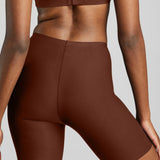 No - Show Biker Short - Siella - Color: Cocoa Cacao
