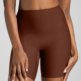 No - Show Biker Short - Siella - Color: Cocoa Cacao
