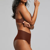 No - Show High Waist Brief - Siella - Color: Cocoa Cacao