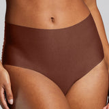 No - Show High Waist Brief - Siella - Color: Cocoa Cacao
