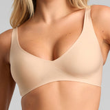 No - Show Plunge Non - Padded Bra - Siella - Color: Maple Sugar Sucre d'érable