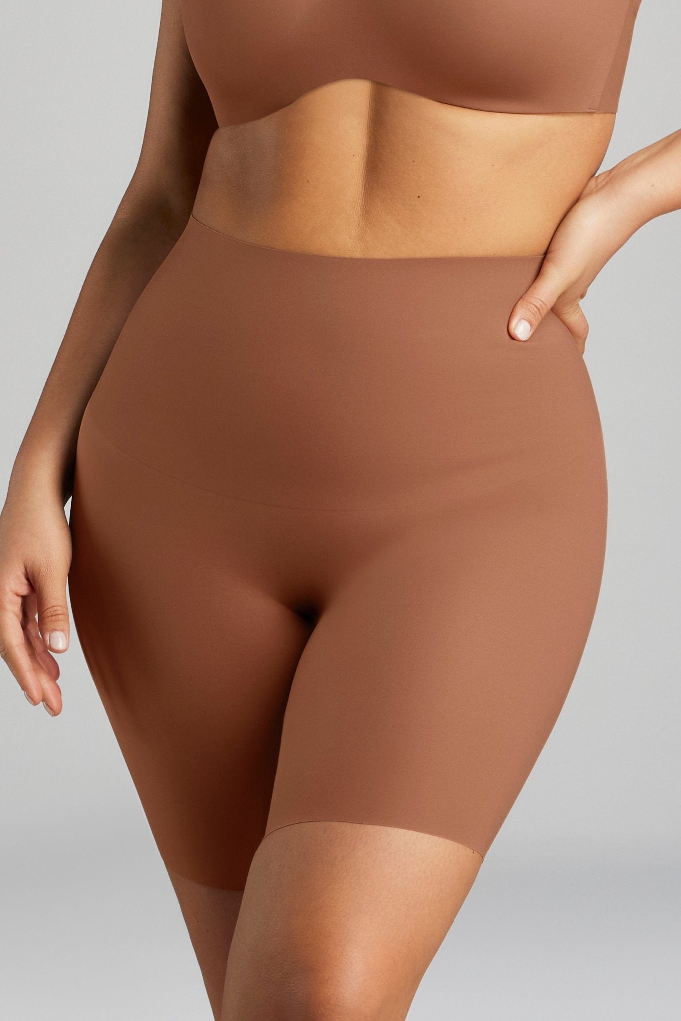 No-Show Shapewear Short - Siella - Color: Toffee Caramel