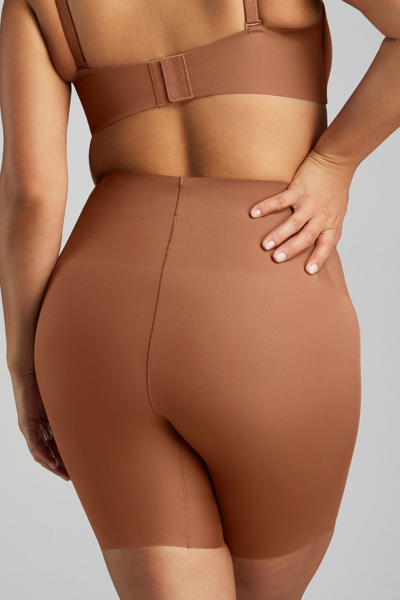 No-Show Shapewear Short - Siella - Color: Toffee Caramel