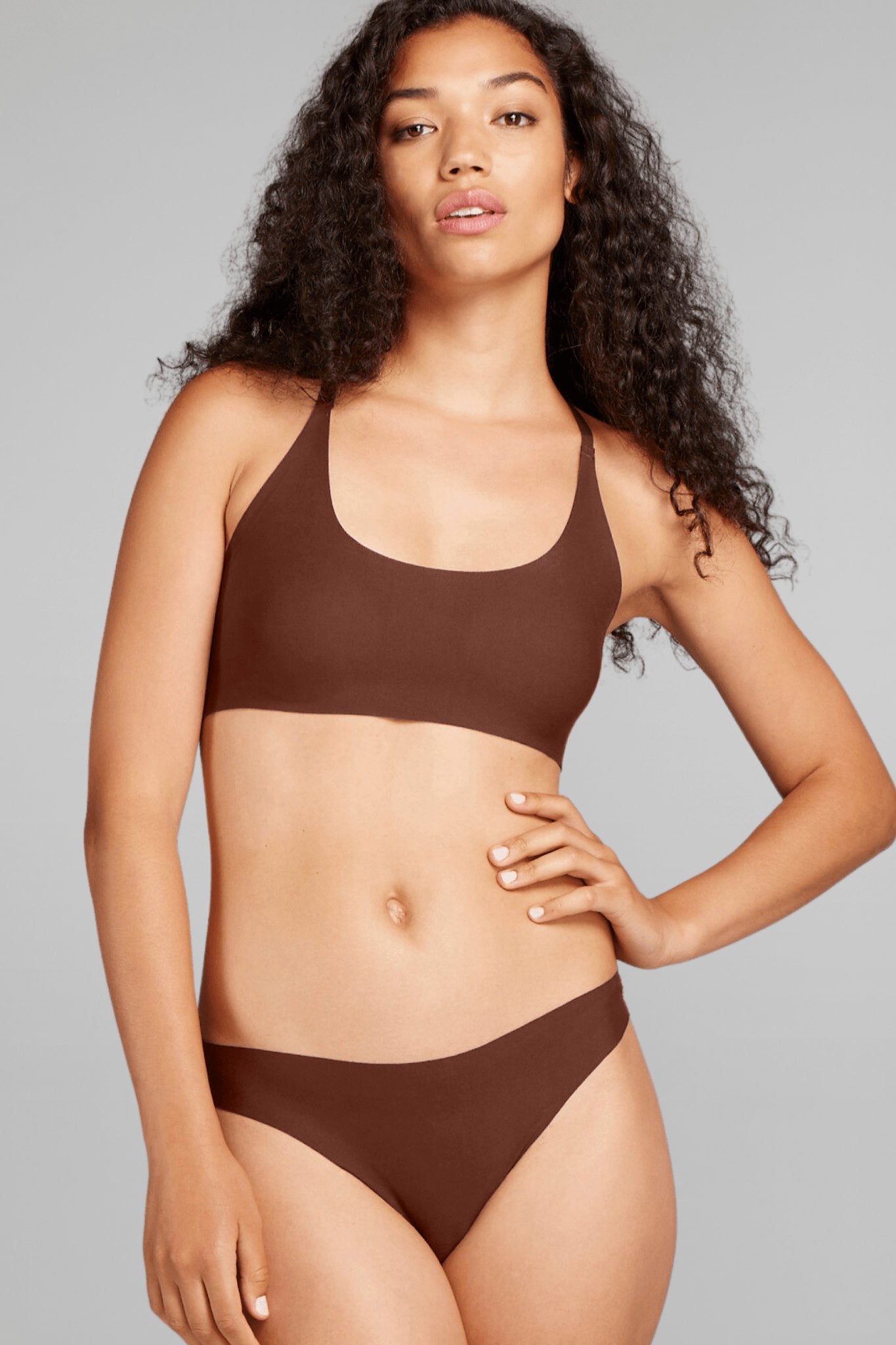 No - Show Thong - Siella - Color: Cocoa Cacao