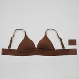 No - Show Triangle Bra - Siella - Color: Cocoa Cacao