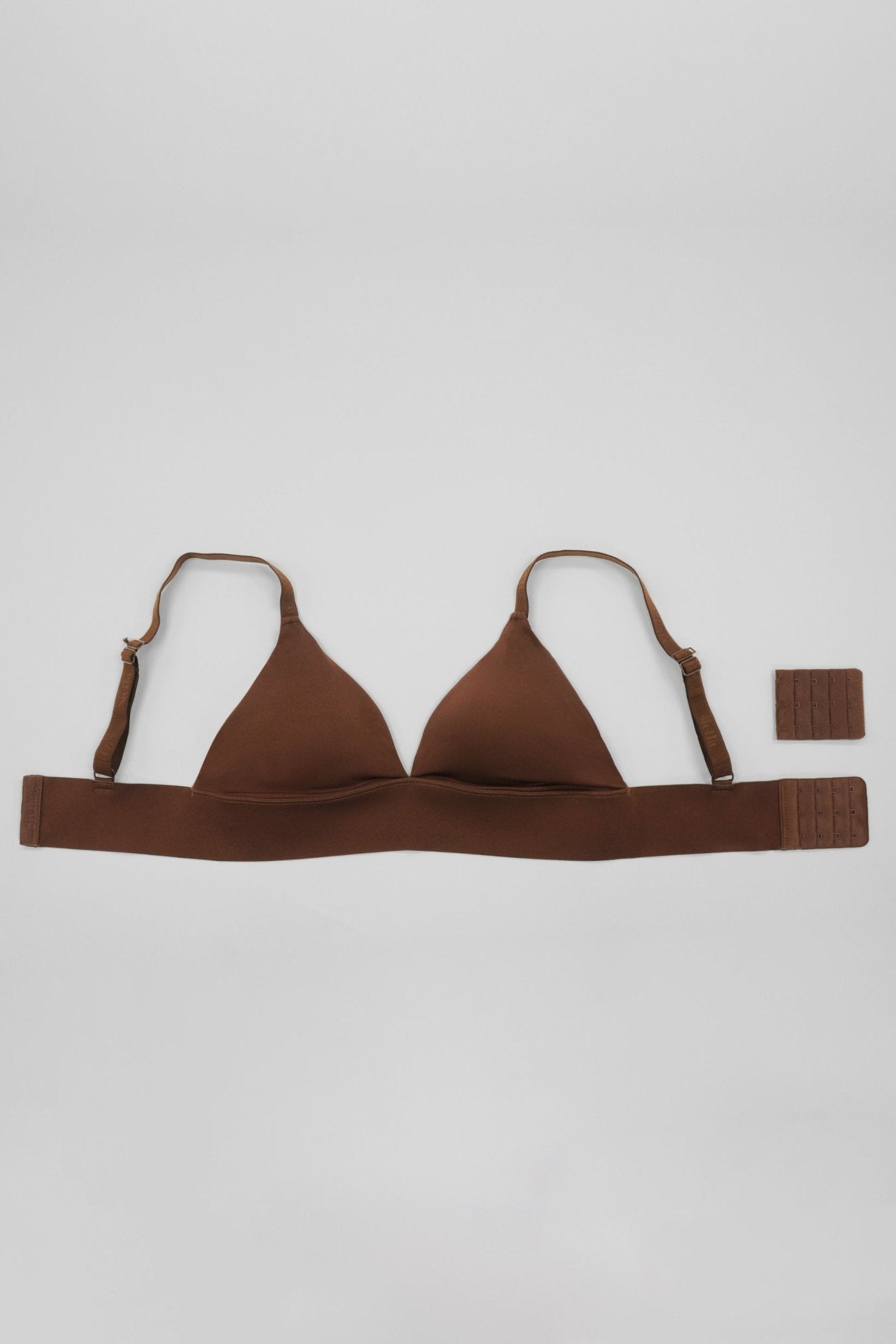 No - Show Triangle Bra - Siella - Color: Cocoa Cacao