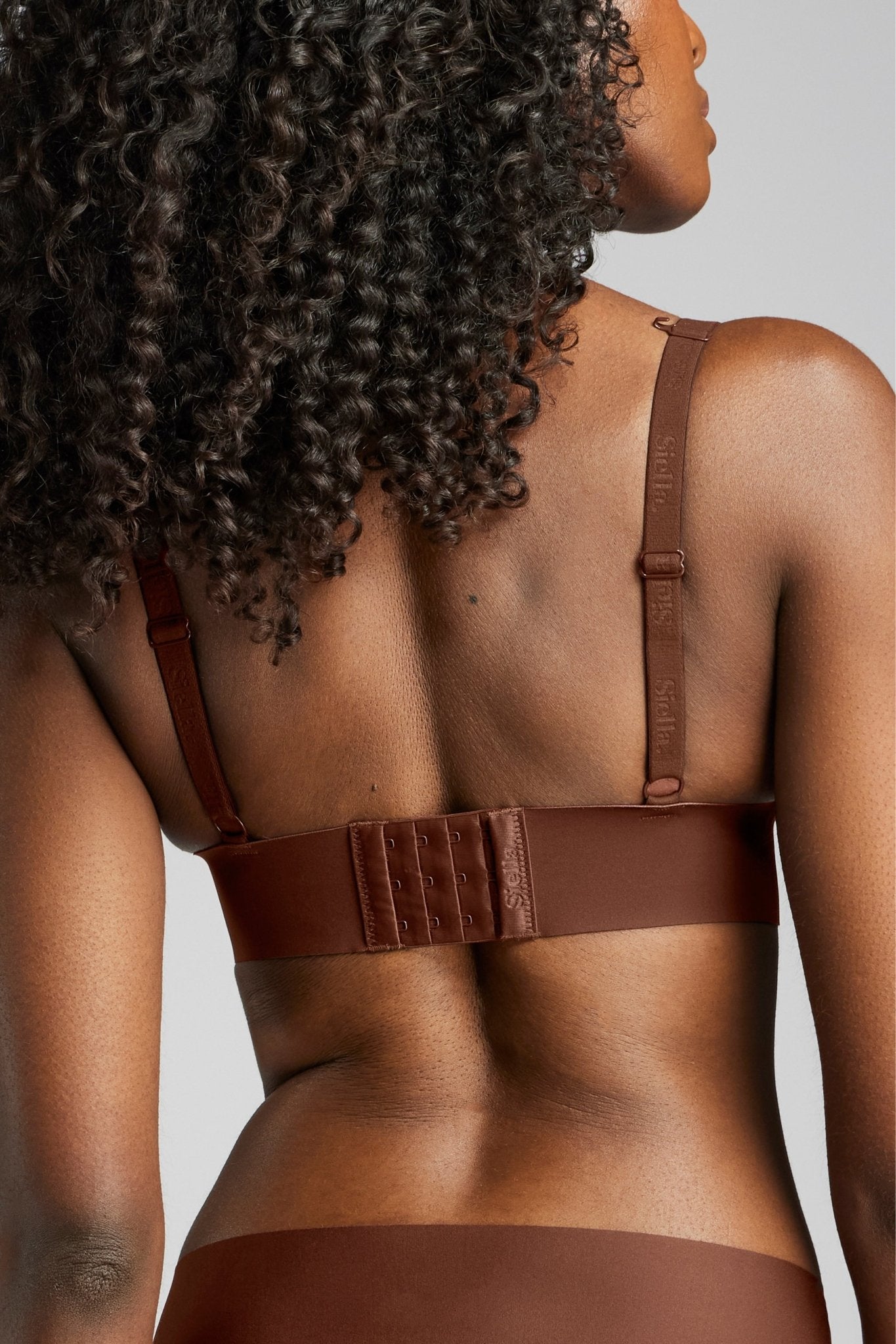 No - Show Triangle Bra - Siella - Color: Cocoa Cacao