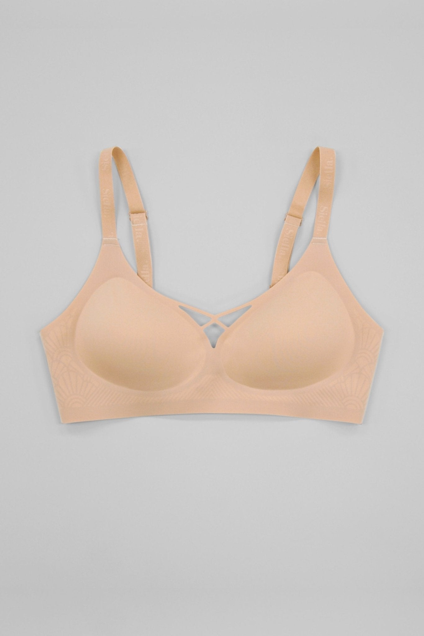 No - Show V - Neck Bra - Siella - Color: Maple Sugar Sucre d'érable