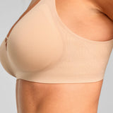 No - Show V - Neck Bra - Siella - Color: Maple Sugar Sucre d'érable