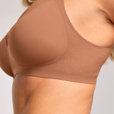 No - Show V - Neck Bra - Siella - Color: Toffee Caramel