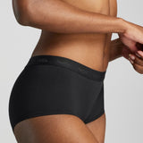 Organic Cotton Boy Short - Siella - Color: Black Noir
