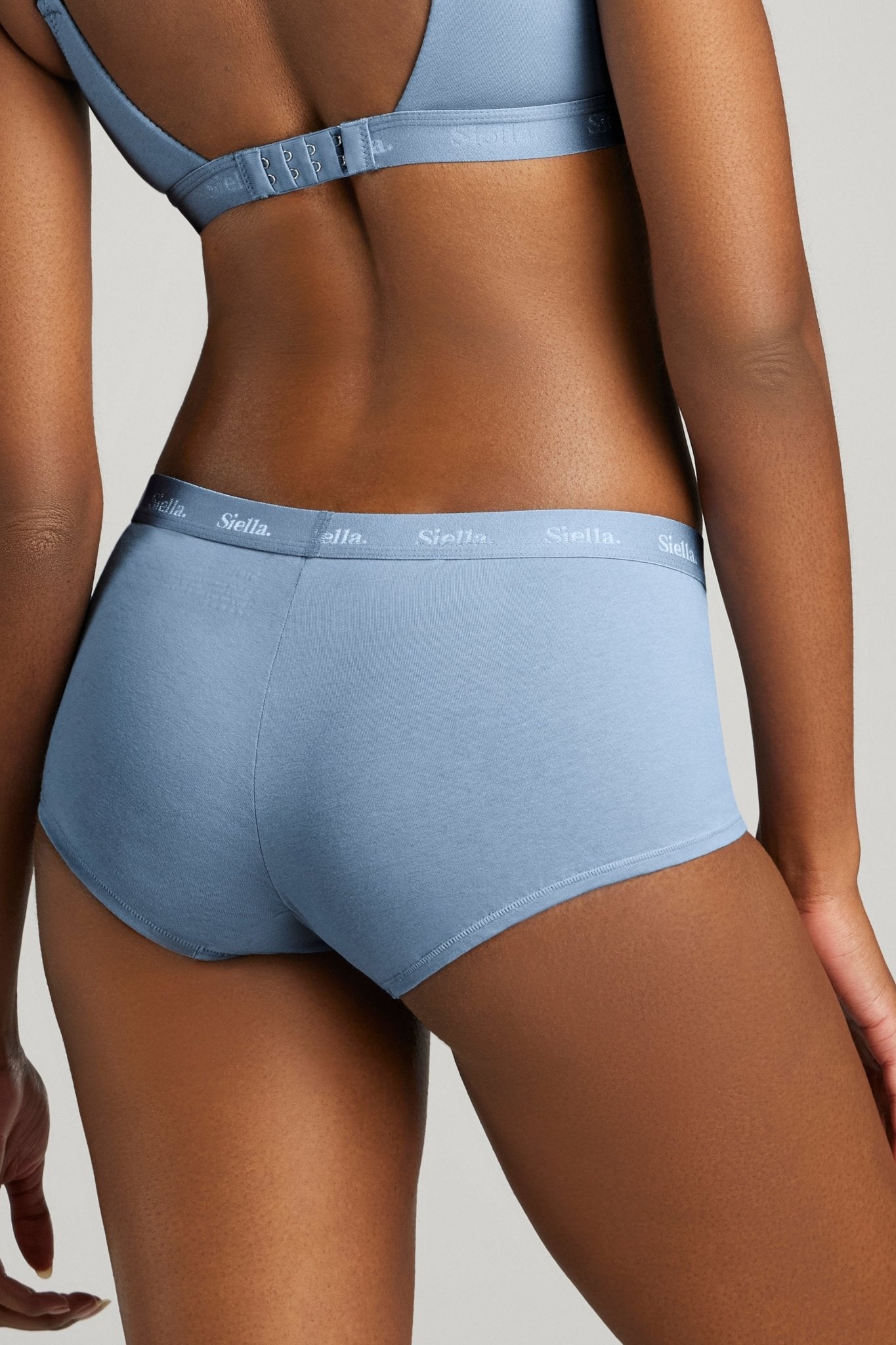 Organic Cotton Boy Short - Siella - Color: Sky Blue Bleu ciel