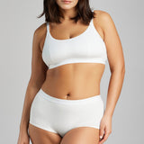 Organic Cotton Boy Short - Siella - Color: White Blanc