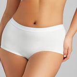 Organic Cotton Boy Short - Siella - Color: White Blanc
