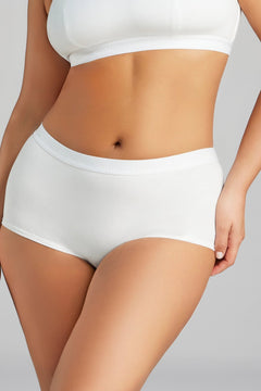 Organic Cotton Boy Short - Siella - Color: White Blanc