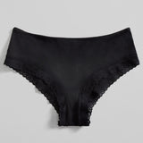 Organic Cotton Lace Cheeky - Siella - Color: Black Noir