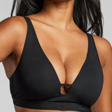 Organic Cotton Foam Cup Bra - Siella - Color: Black Noir