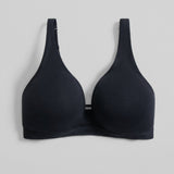 Organic Cotton Foam Cup Bra - Siella - Color: Black Noir