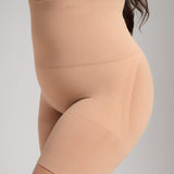 Sculpt High Waist Shaping Short - Siella - Color: Taupe