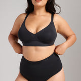 Sculpt V - Neck Bra - Siella - Color: Black Noir