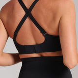 Sculpt V - Neck Bra - Siella - Color: Black Noir