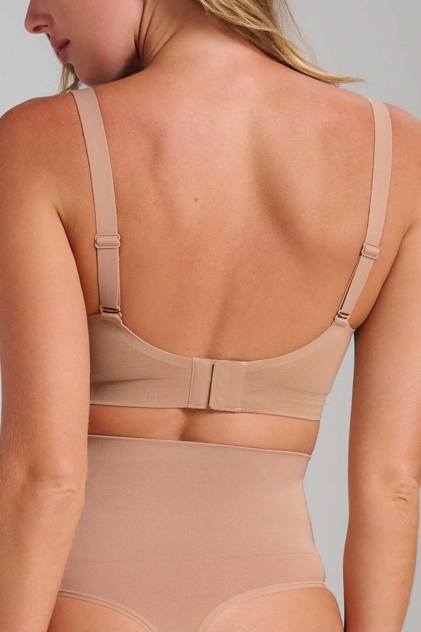 Sculpt V - Neck Bra - Siella - Color: Taupe