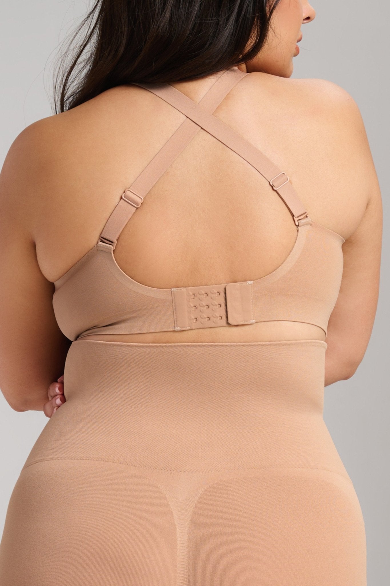 Sculpt V - Neck Bra - Siella - Color: Taupe