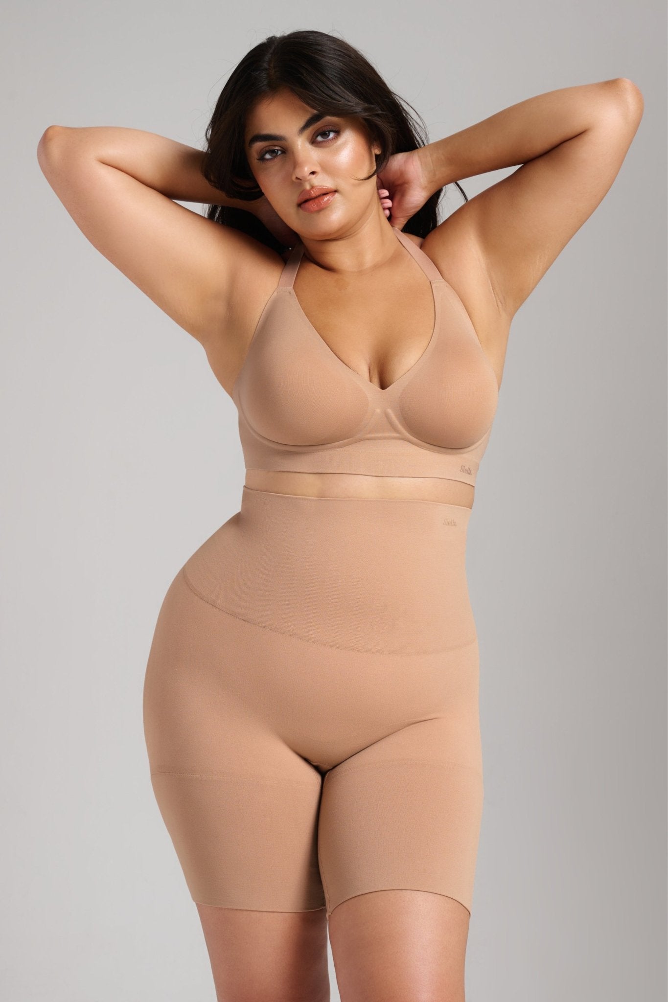 Sculpt V - Neck Bra - Siella - Color: Taupe