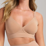 Sculpt V - Neck Bra - Siella - Color: Taupe