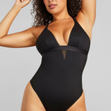 Sexy Smooth Shaping Bodysuit - SIELLA - Color: Black Noir