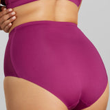 Sexy Smooth Shaping Brief - SIELLA - Color: Plum Prune