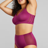 Sexy Smooth Shaping Brief - SIELLA - Color: Plum Prune