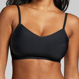 Invisible V - Neck Non - Padded Bra - Siella - Color: Black Noir