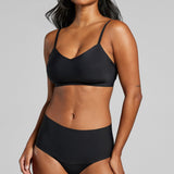 Invisible V - Neck Non - Padded Bra - Siella - Color: Black Noir
