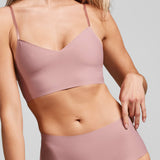 Invisible V - Neck Non - Padded Bra - Siella - Color: Dusty Rose Vieux rose