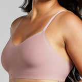 Invisible V - Neck Non - Padded Bra - Siella - Color: Dusty Rose Vieux rose