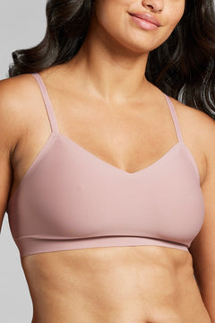 Invisible V - Neck Non - Padded Bra - Siella - Color: Dusty Rose Vieux rose