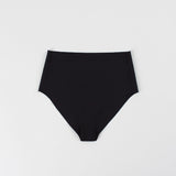 Microfiber High Waist Brief - Siella - Color: Black Noir