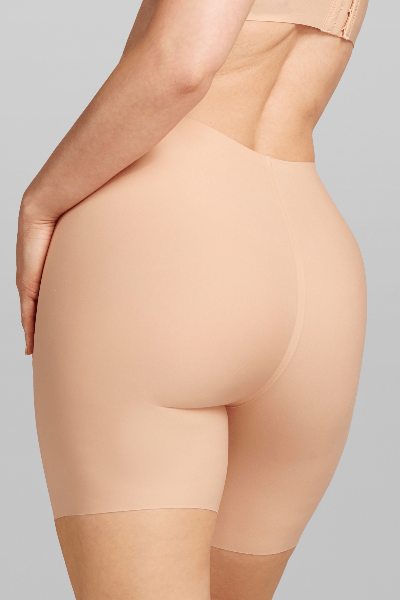 No - Show Biker Short - Siella - Color: Maple Sugar Sucre d'érable