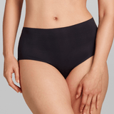 No - Show High Waist Brief - Siella - Color: Black Noir