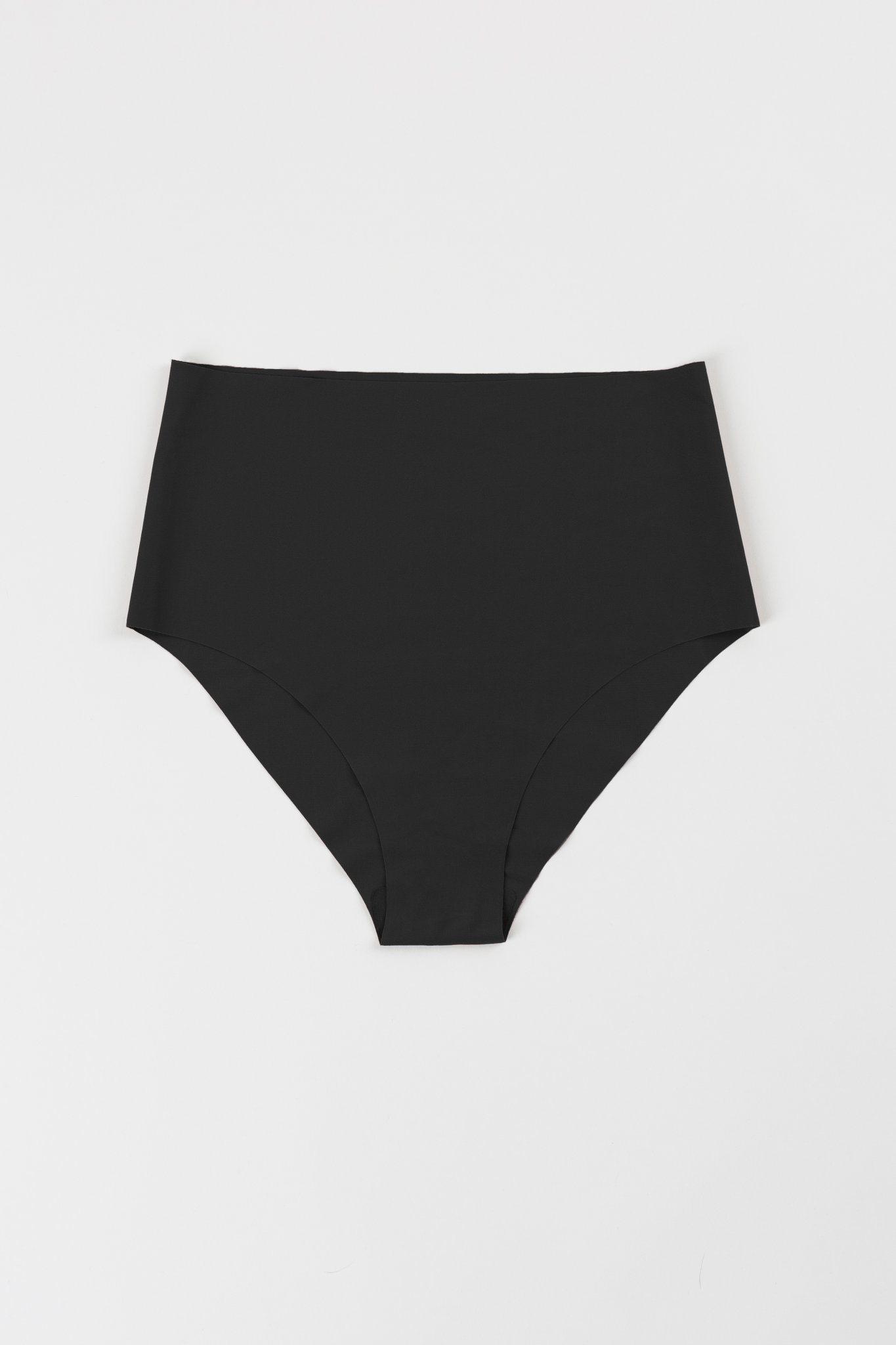 No - Show High Waist Brief - Siella - Color: Black Noir