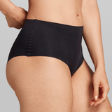 No - Show High Waist Brief - Siella - Color: Black Noir