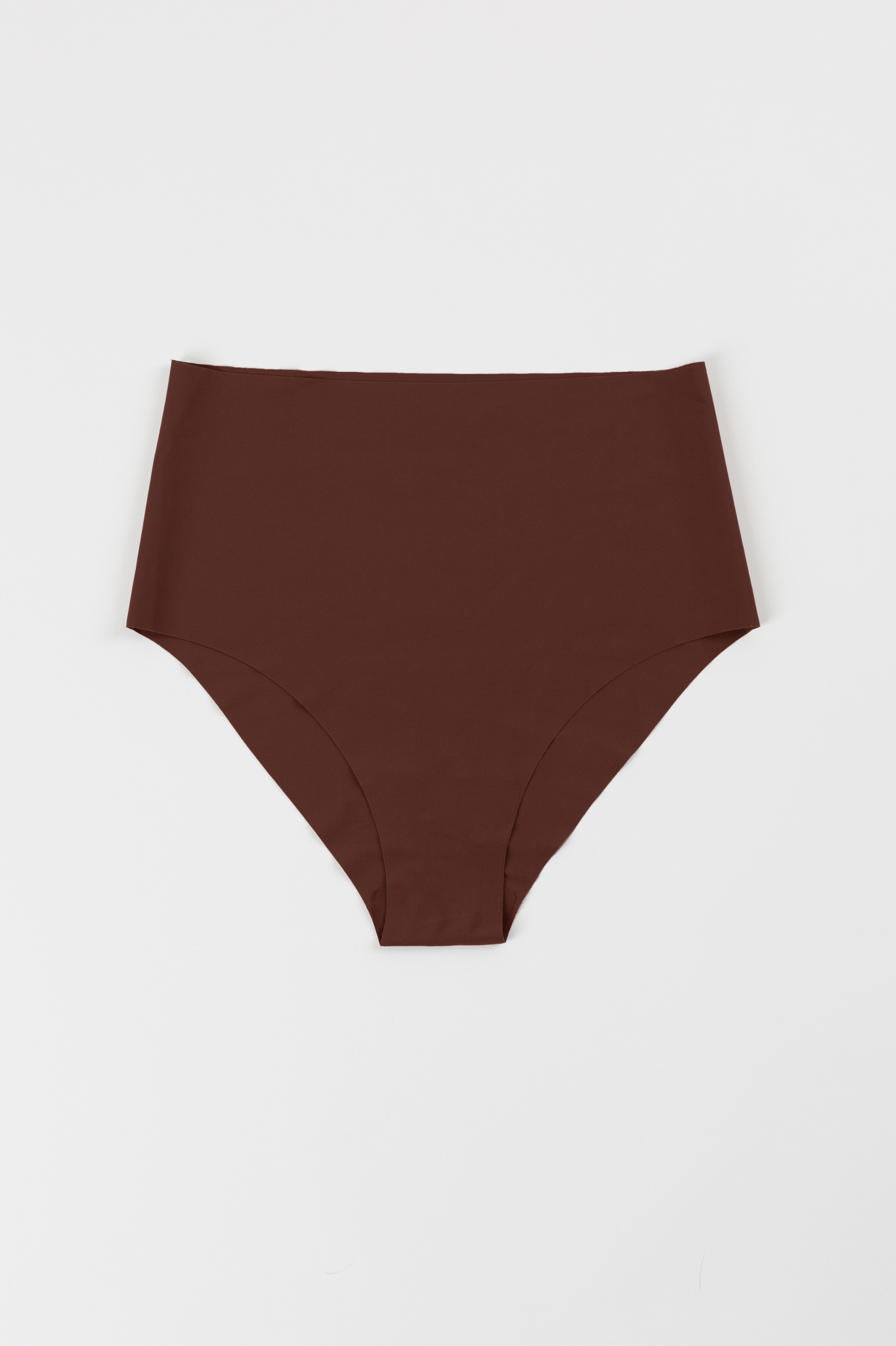 No - Show High Waist Brief - Siella - Color: Cocoa Cacao