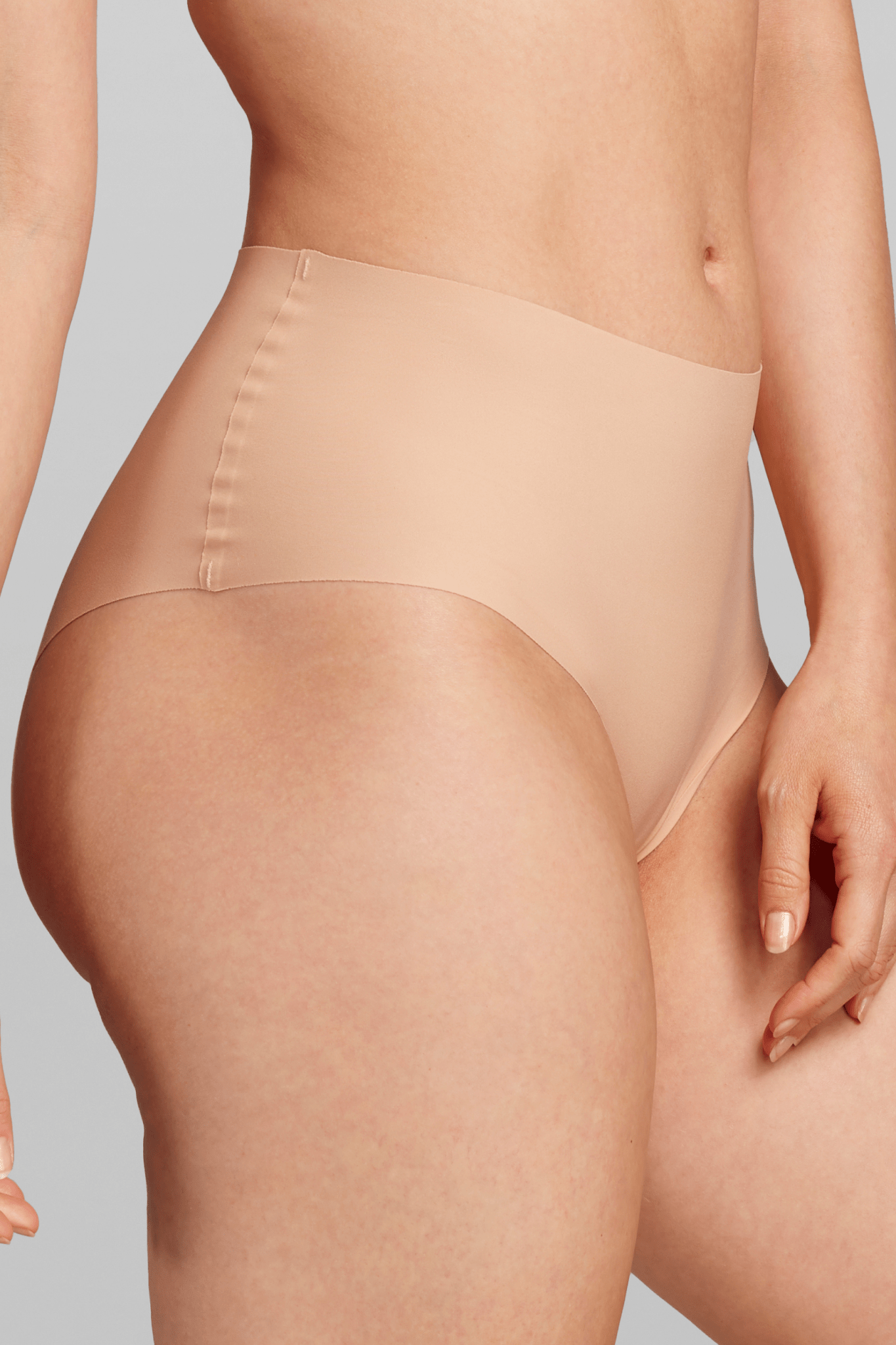 No - Show High Waist Brief - Siella - Color: Maple Sugar Sucre d'érable