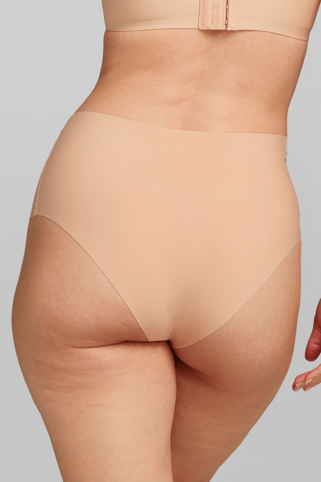 No - Show High Waist Brief - Siella - Color: Maple Sugar Sucre d'érable